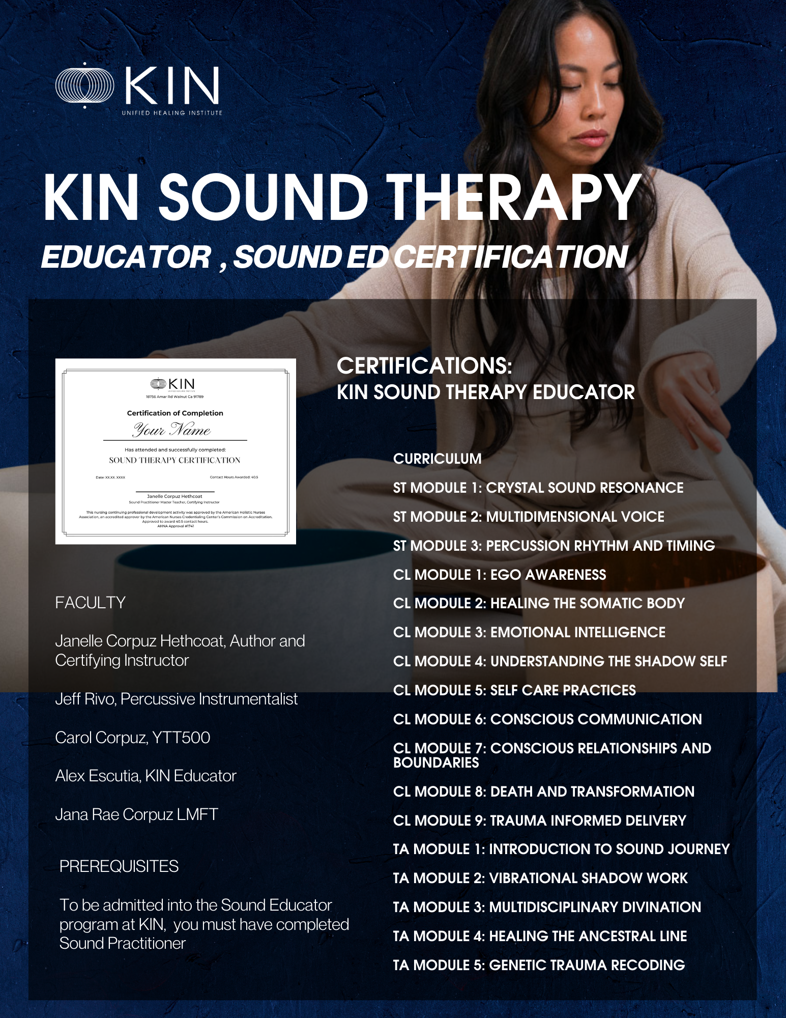Kin Long Certification KIN Sound Therapy Certification – KIN LLC