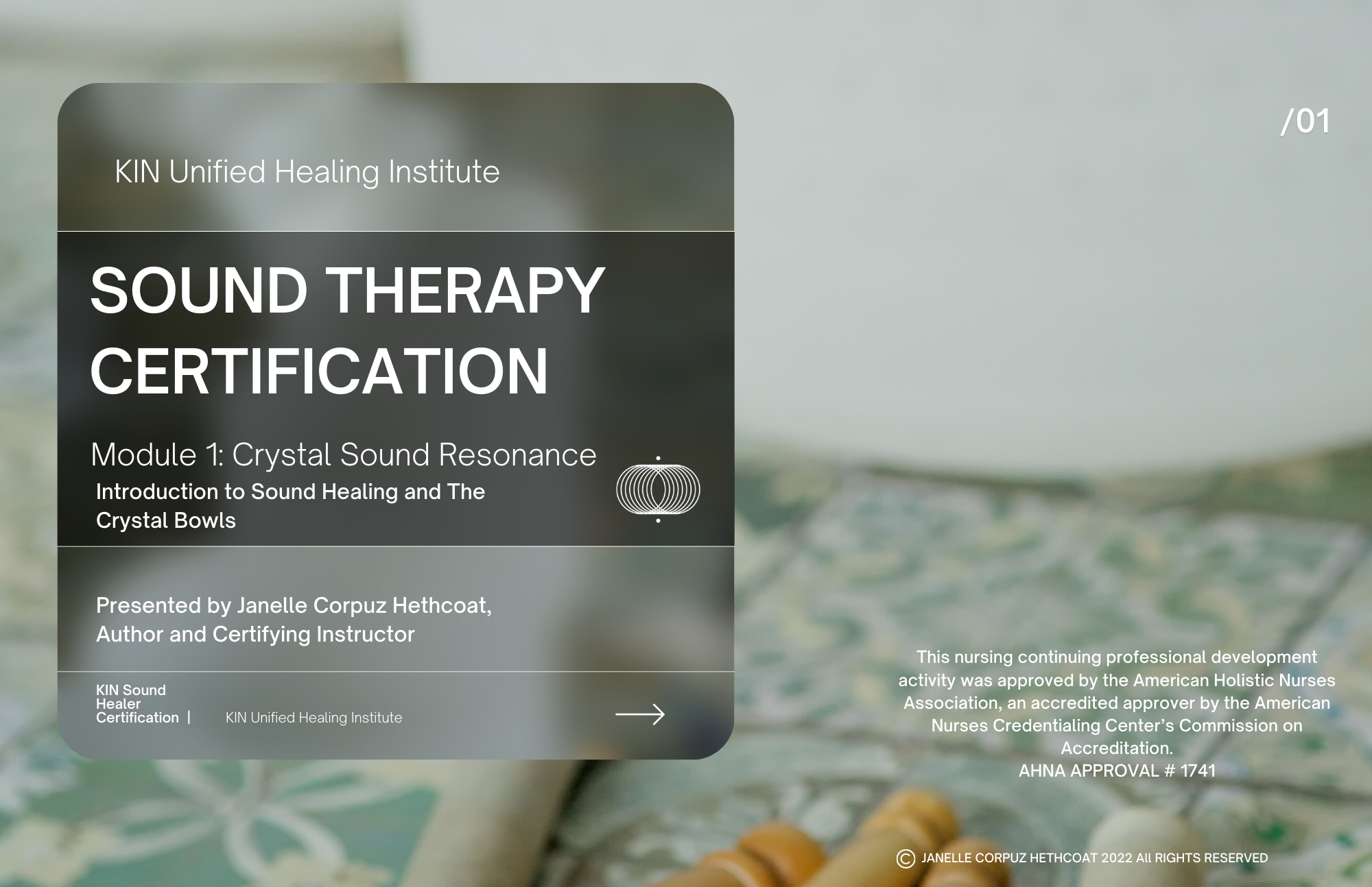 Kin Long Certification KIN Sound Therapy Certification – KIN LLC